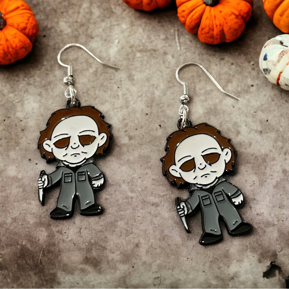 Michael Myers Halloween Earrings.